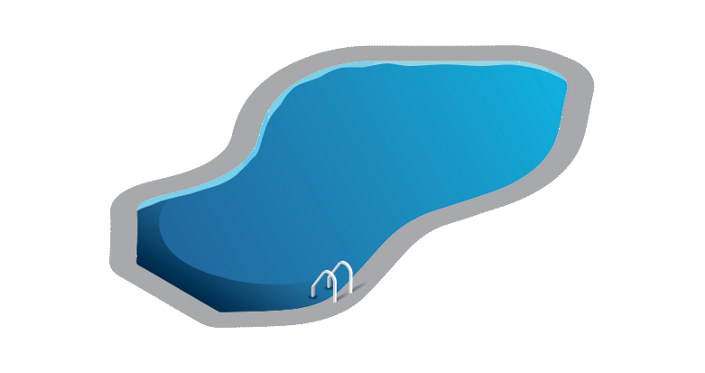 Riviera lake pool shape illustration
