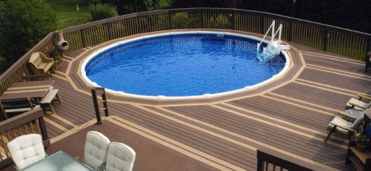 Full-Surround Perimeter Deck, Pool with Deck