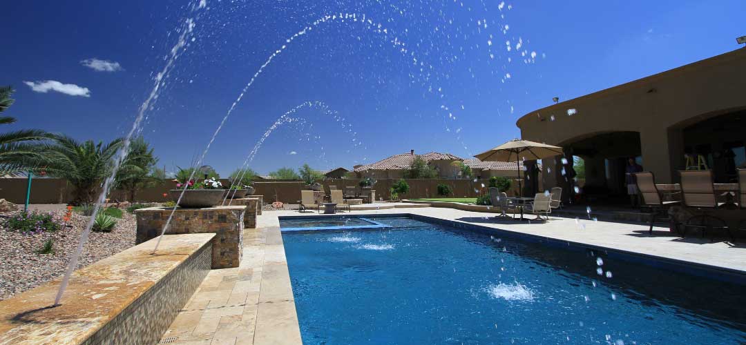 bond beam deck jets backyard swimming pool