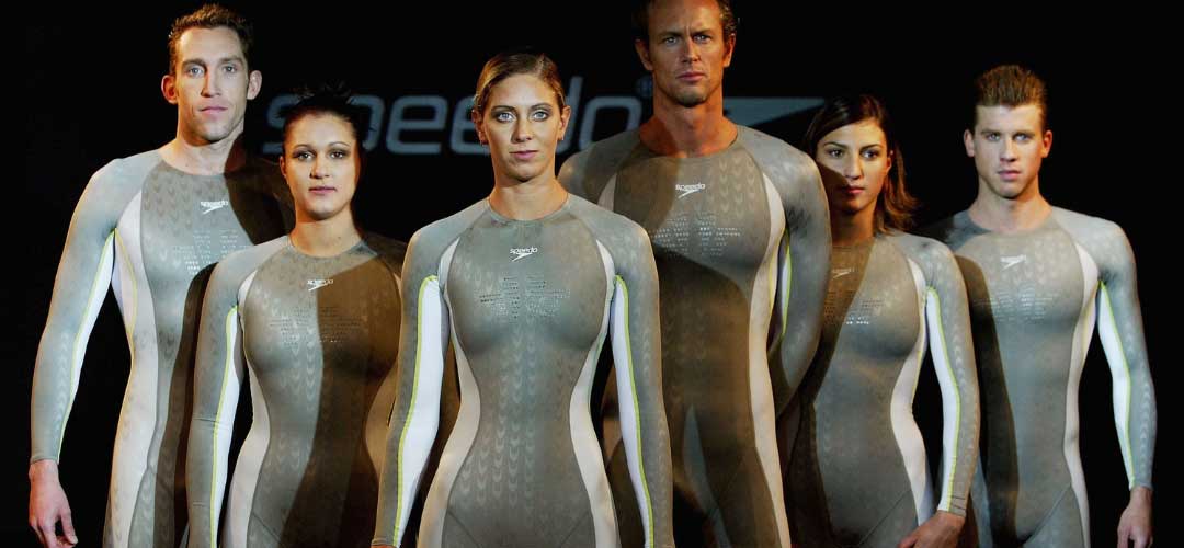 Skin-Tight Competitive Swimsuits From Speedo, Swimsuit Technology.