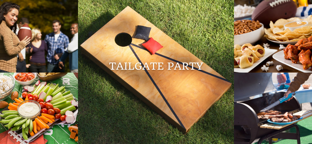 fall tailgate backyard party