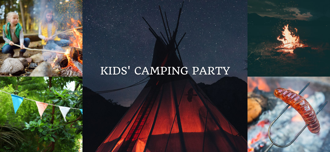 kids camping party fall party