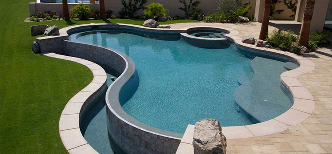 Inground Pool Shapes | Backyard Pool with HotTub