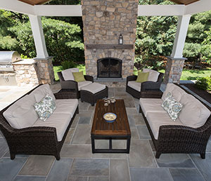 Classic - Outdoor Furniture with Fireplace