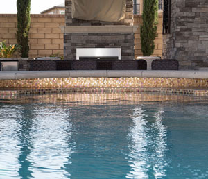 Glam - Golden Hued Tile by Swim Up Bar