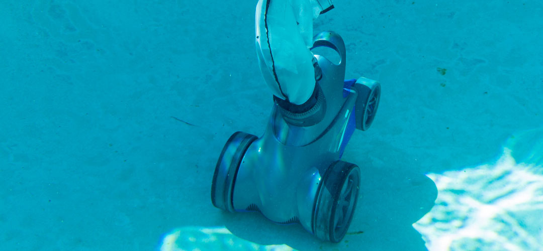 pool pressure side-cleaner close-up