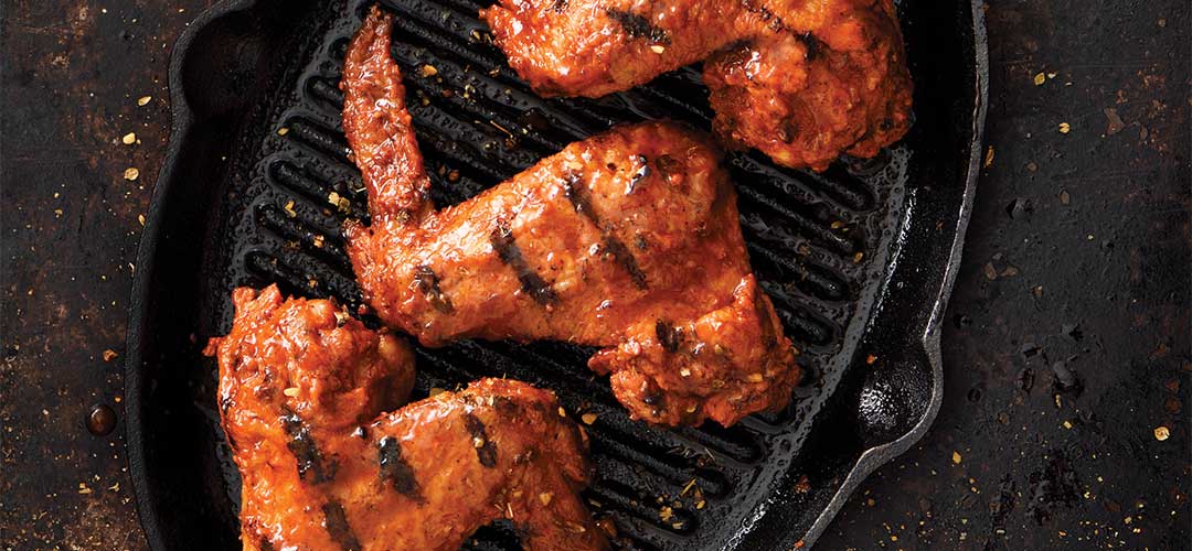 Tropical Barbeque Chicken Wings, Pool Recipes
